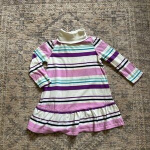 Old Navy Multicolor Striped Turtleneck Dress